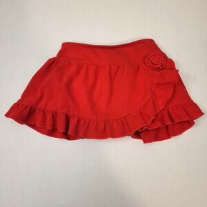 Carters Red Skort Skirt Baby Girl 18 months Pre Loved